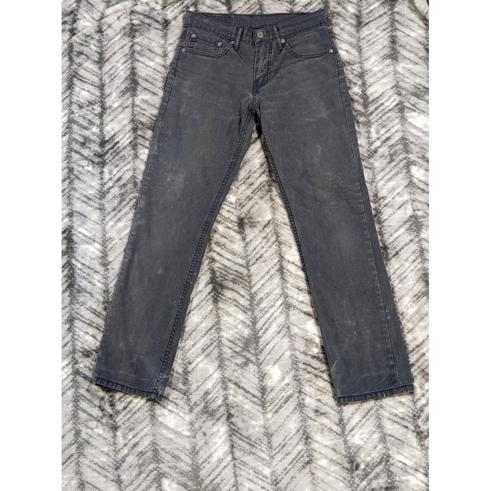 Levis 511 Sateen Slim Fit Men Pants 29x28 Baltic Navy Sueded Lightweight Stretch